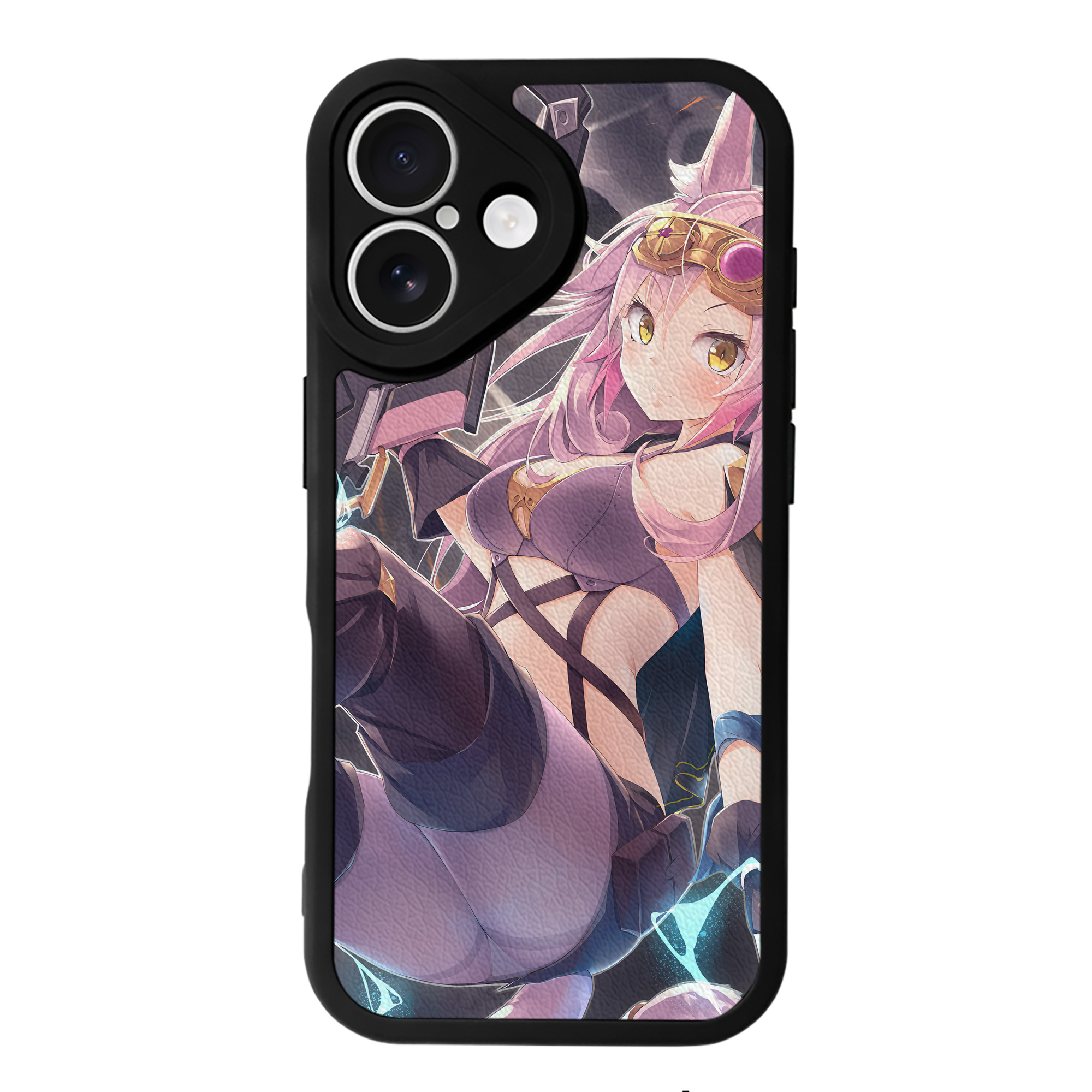 （画像用） 遊☆戯☆王 Yu-Gi-Oh! 【iPhone 16シリーズ対応】シリコンスマホケース（レザー調） 材質：シリコン